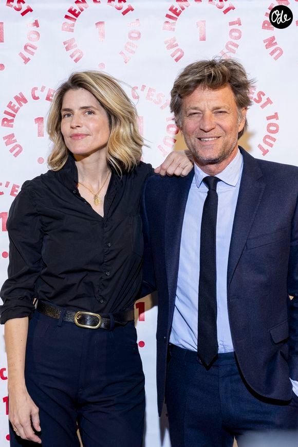 Alice Taglioni, Laurent Delahousse au photocall des invités au dîner de gala de l'association "Un rien c'est tout" au musée de l'armée aux Invalides à Paris le 7 mars 2024. © Cyril Moreau / Bestimage
