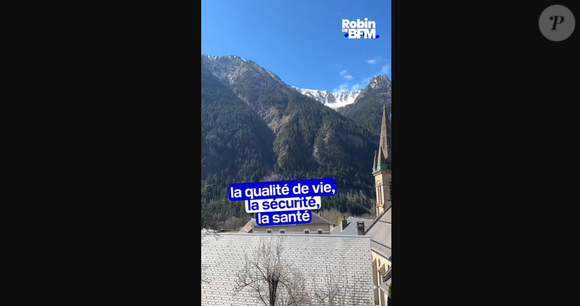 Robin, journaliste de BFMTV, en reportage dans le village qui a été le "pire village de France", Valjouffrey dans l'Isère.
