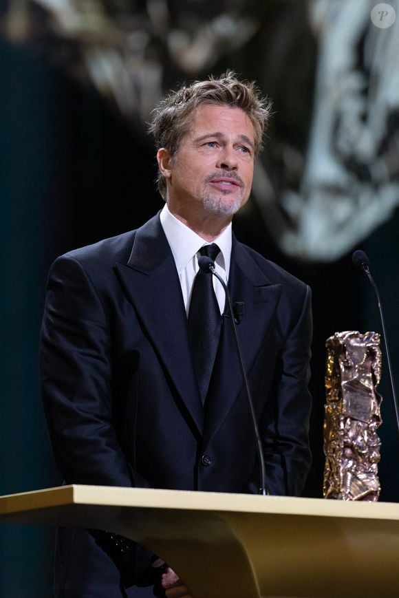 Brad Pitt - David Fincher reçoit un César d'honneur lors de la 48ème édition des César à l'Olympia à Paris le 24 février 2023
© Olivier Borde / Dominique Jacovides / Bestimage