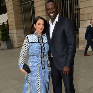 Omar Sy (ambassadeur de la marque) et sa femme Hélène - Inauguration de la boutique Audemars Piguet, 15 rue Royale, et présentation de la nouvelle collection Royal Oak Yellow Gold, à Paris, le 26 mai 2016. © Rachid Bellak/Bestimage