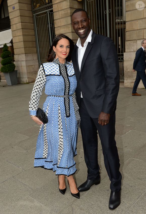 Omar Sy (ambassadeur de la marque) et sa femme Hélène - Inauguration de la boutique Audemars Piguet, 15 rue Royale, et présentation de la nouvelle collection Royal Oak Yellow Gold, à Paris, le 26 mai 2016. © Rachid Bellak/Bestimage