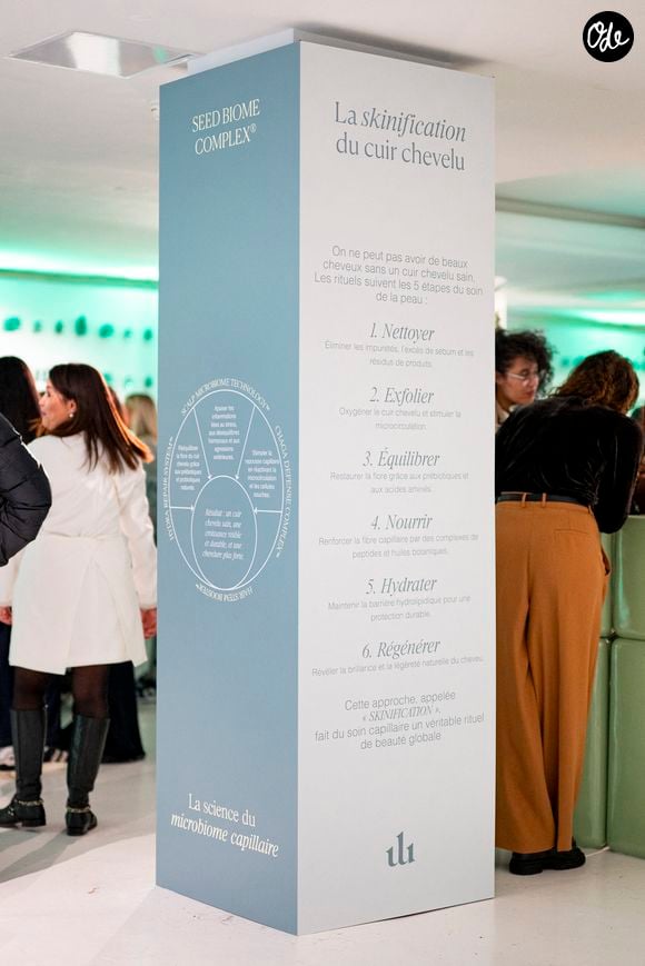 Exclusif - Atmosphère lors du lancement de la gamme de soins cheveux "Yuumae" de Coralie Porrovecchio, à Paris, le 6 décembre 2025. 

© Pierre Perusseau/Bestimage