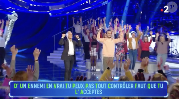 Benoît atteint la deuxième place du podium des meilleurs Maestros de N'oubliez pas les paroles, à égalité avec Laurens.