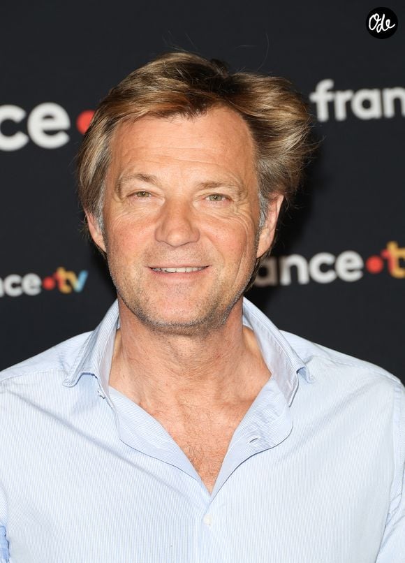 Laurent Delahousse au photocall pour la conférence de presse de rentrée de France TV à la Grande Halle de la Villette à Paris, France, le 11 juillet 2023. © Coadic Guirec/Bestimage