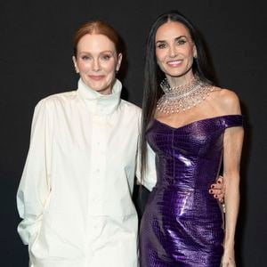 Julianne Moore (Prix Women in Motion 2026), Demi Moore - Soirée "Kering Women in Motion Awards" à la Place de la Castre lors du 79ème Festival International du Film de Cannes. Le 17 mai 2026.

© Olivier Borde / Bestimage