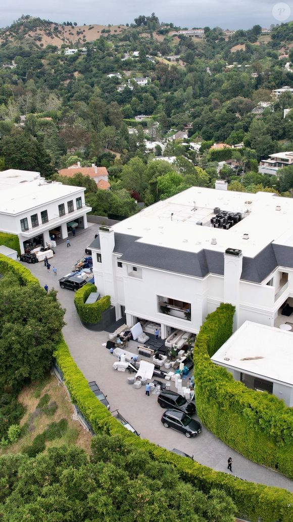 Vues aériennes de l'ancienne villa de Jennifer Lopez et Ben Affleck à Los Angeles. Photo : Backgrid USA / Bestimage