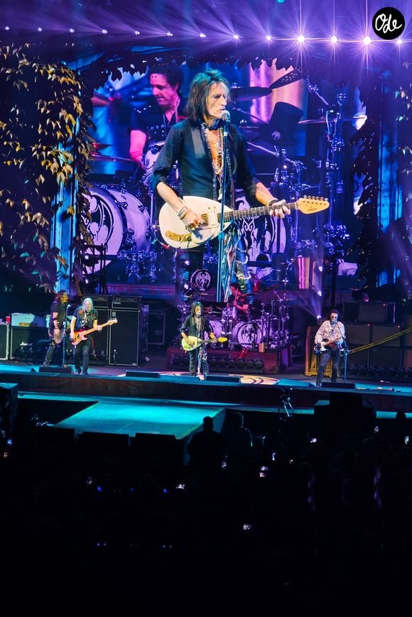 Johnny Depp, Joe Perry - Concert du groupe Hollywood Vampires à l'Adidas Arena à Paris le 26 août 2026. © Lionel Urman / Bestimage