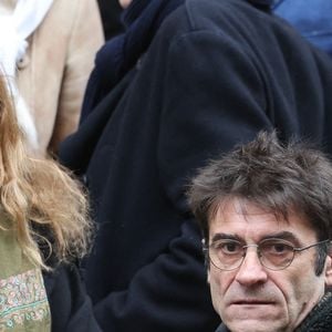 Lisa Azuelos - Sorties des obsèques du réalisateur Bertrand Blier en l'église Saint-Roch à Paris le 29 janvier 2025. © Dominique Jacovides/Bestimage