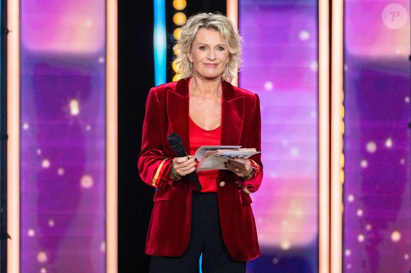Sophie Davant lors du Téléthon 2024, à Saint Denis, près de Paris, France, le 29 novembre 2024. Photo par Alexis Jumeau/ABACAPRESS.COM