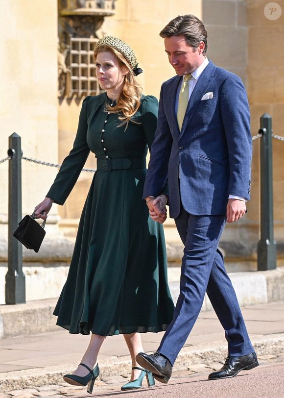La famille royale lors de la messe de Pâques à la chapelle St George du château de Windsor le 20 avril 2025



Pictured: Princess Beatrice (La princesse Beatrice d’York), Edoardo Mapelli Mozzi