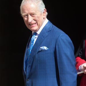 20 avril 2025, Londres, Angleterre, Royaume-Uni : Le roi Charles III d'Angleterre arrive à l'office des matines de Pâques à la chapelle St George du château de Windsor. (Crédit photo : © Tayfun Salci/ZUMA Press Wire)