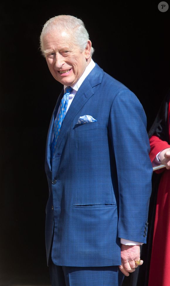 20 avril 2025, Londres, Angleterre, Royaume-Uni : Le roi Charles III d'Angleterre arrive à l'office des matines de Pâques à la chapelle St George du château de Windsor. (Crédit photo : © Tayfun Salci/ZUMA Press Wire)