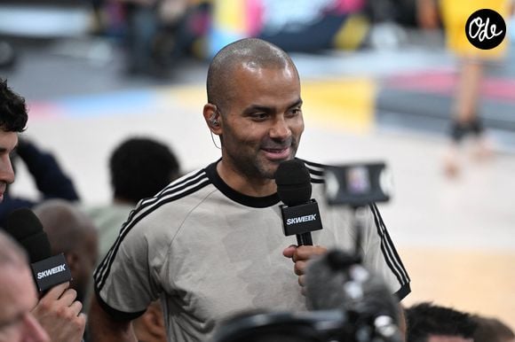 Tony Parker lors du match de basket LNB Challenge entre All star France contre All star Monde à l'Accor Arena Paris le 30 décembre 2023. © Federico Pestellini / Panoramic / Bestimage