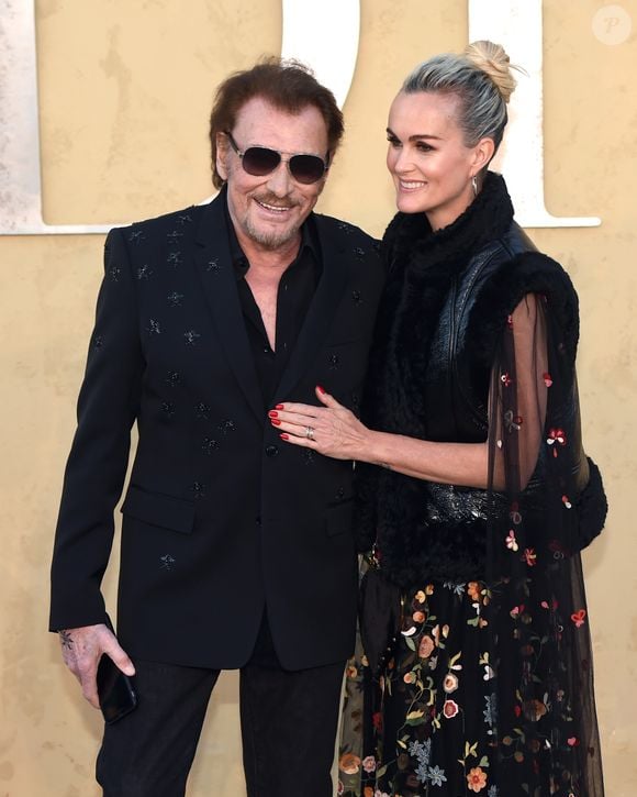 Archive - Johnny Hallyday et sa femme Laeticia à la présentation de la collection Dior croisière by Maria Grazia Chiuri à Calabasas, le 11 mai 2017. Crédit : Chris Delmas / Bestimage