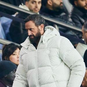 Cyril Hanouna - Célébrités assistent au match de Ligue des champions entre le PSG et Manchester City (4-2) au Parc des Princes à Paris le 22 janvier 2025. © Cyril Moreau/Bestimage