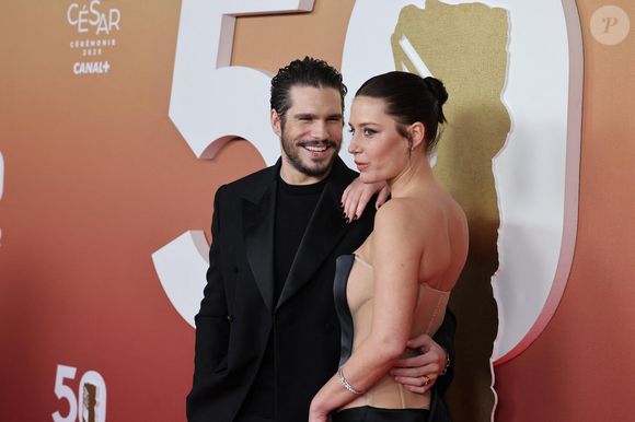 François Civil, Adèle Exarchopoulos - Photocall de la 50ème édition de la cérémonie des César à l'Olympia à Paris, France, le 28 février 2025 © Dominique Jacovides - Olivier Borde / Bestimage