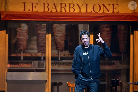 Jamel Debbouze était sur la scène du Palais Nikaia à Nice, le 27 février 2025, pour présenter son Jamel Comedy Club où se sont succédés Antek, Doully, Ilyes Djadel, Julien Santini, Nordine Ganso, Redouane Harjane et Kino en première partie © Bruno Bebert/Bestimage