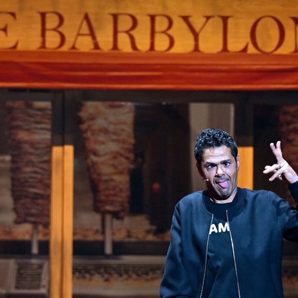Jamel Debbouze était sur la scène du Palais Nikaia à Nice, le 27 février 2025, pour présenter son Jamel Comedy Club où se sont succédés Antek, Doully, Ilyes Djadel, Julien Santini, Nordine Ganso, Redouane Harjane et Kino en première partie © Bruno Bebert/Bestimage