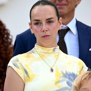 Pauline Ducruet - Célébration des 20 ans de règne du prince souverain Albert II de Monaco sur la place du Palais à Monaco, le 19 juillet 2025. © Bruno Bebert/Bestimage