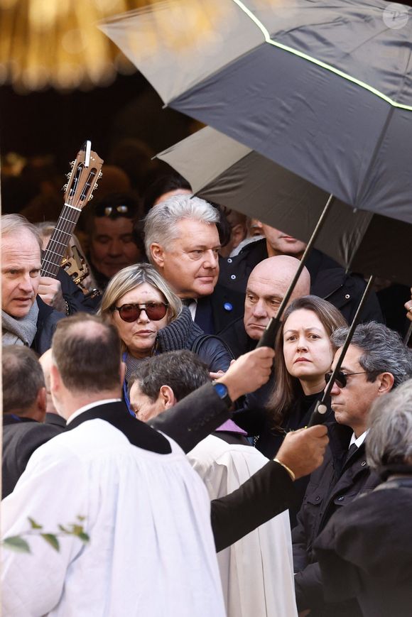 Camille Bauchau-Bardot, nièce de Brigitte Bardot - Sorties des obsèques de Brigitte Bardot en l'église Paroissiale Notre-Dame-de-l'Assomption de Saint-Tropez, France, le 7 janvier 2026.  © Jacovides-Moreau/Bestimage