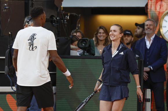 Gael MONFILS et Elina SVITOLINA - Soirée "Gael & Friends" à Roland Garros sur le court Phlippe Chatrier à Paris le 21 mai 2026.