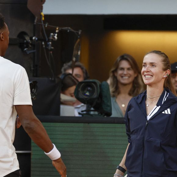 Gael MONFILS et Elina SVITOLINA - Soirée "Gael & Friends" à Roland Garros sur le court Phlippe Chatrier à Paris le 21 mai 2026.