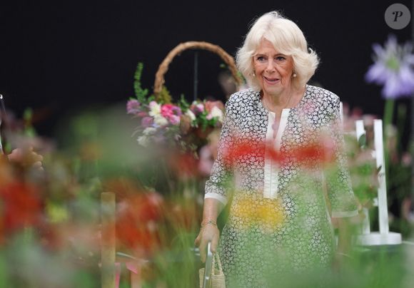 Le roi Charles III d'Angleterre et Camilla Parker Bowles, reine consort d'Angleterre,visitent le Sandringham Flower Show 2025. © Chris Radburn/WPA-Pool/Bestimage