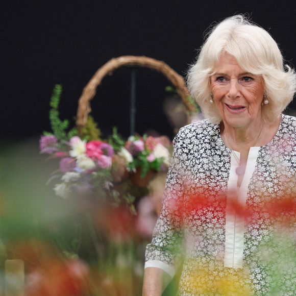 Le roi Charles III d'Angleterre et Camilla Parker Bowles, reine consort d'Angleterre,visitent le Sandringham Flower Show 2025. © Chris Radburn/WPA-Pool/Bestimage