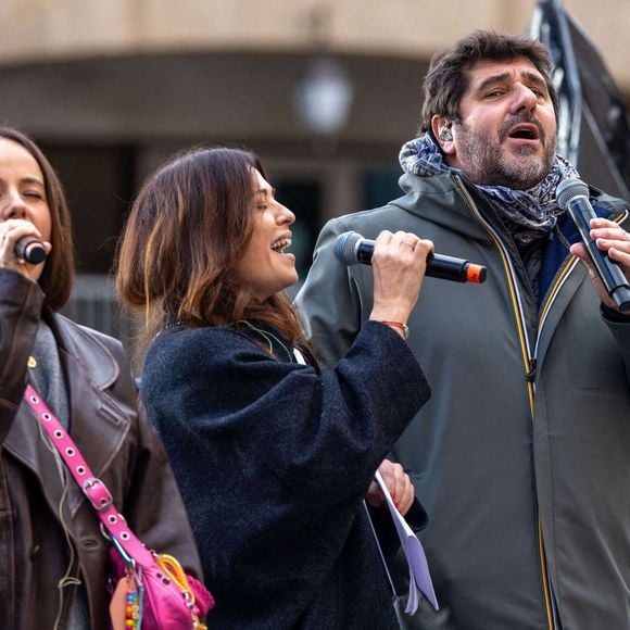 Les derniers préparatifs à Ajaccio à la veille de l'arrivée du Pape François. L'île de beauté se prépare à accueillir un Pape pour la première fois de son histoire !  Patrick Fiori, Alizée, Christophe Modoloni, Jean Charles Papi, Francine Massiani Ajaccio, Corse, France, le 14 décembre 2024. Shootpix/ABACAPRESS.COM