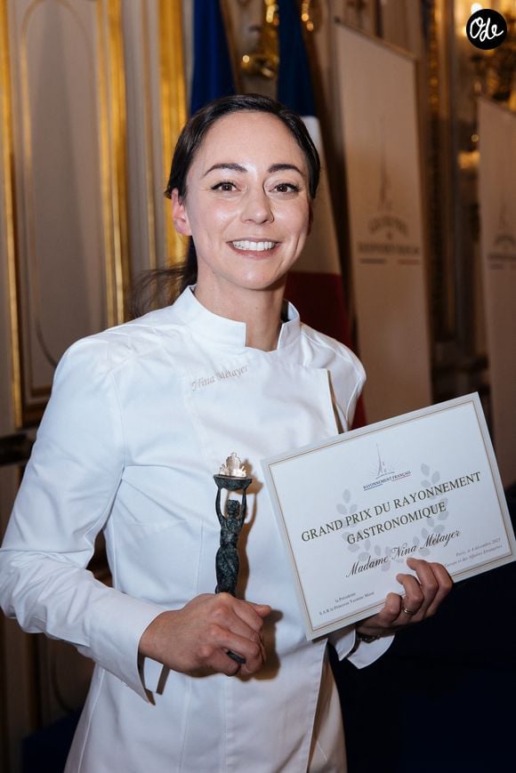 Nina Metayer (Grand prix du rayonnement gastronomique) lors de la remise des prix du Rayonnement Français au ministère des affaires étrangères à Paris le 4 décembre 2025.

© Tiphaine Praud-Lebely / Bestimage