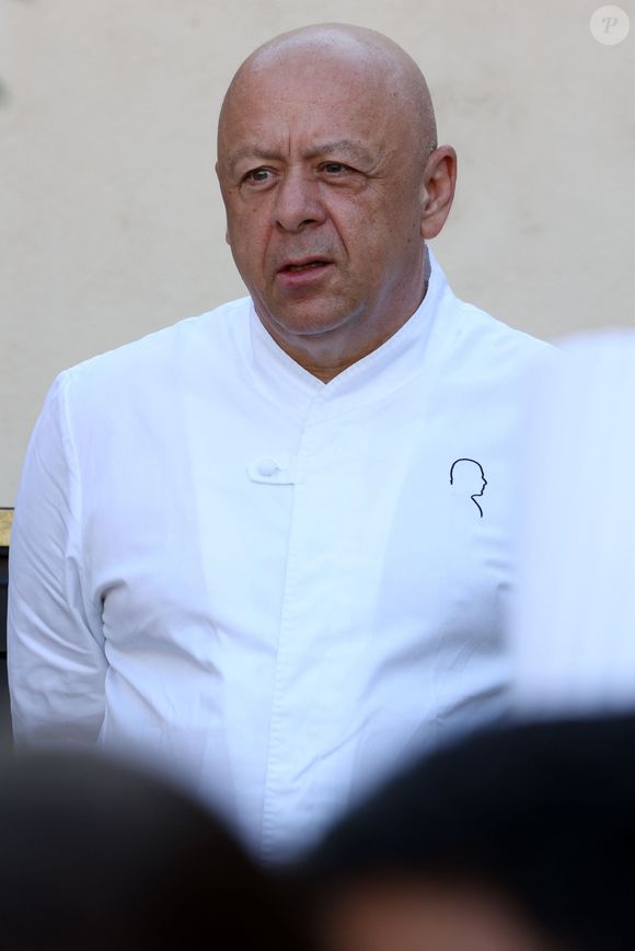 Le Chef Thierry Marx le 9 juillet 2023, au Restaurant Lalique - Château Lafaurie Peyraguey à Bommes en Gironde pour la Soirée Caritative de l'association "Les amis du Chef Jérôme" du chef étoilé Jérôme Schilling.
Jean-Marc Lhomer / Bestimage