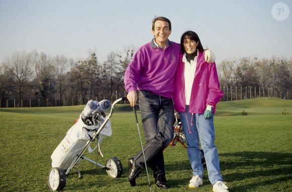 Exclusif - Archives - Jean-Pierre Pernaut et son ex femme Dominique Bonnet en février 1992. © Frédéric Piau / Bestimage