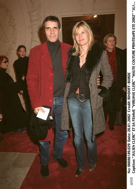 Julien Clerc et Virginie Couperet-Eiffel ont eu deux enfants ensemble, Vanille et Barnabé

Julien Clerc et Virginie Couperet-Eiffel au défilé Jean-Paul Gaultier en 2002. © RINDOFF-BORDE / BESTIMAGE