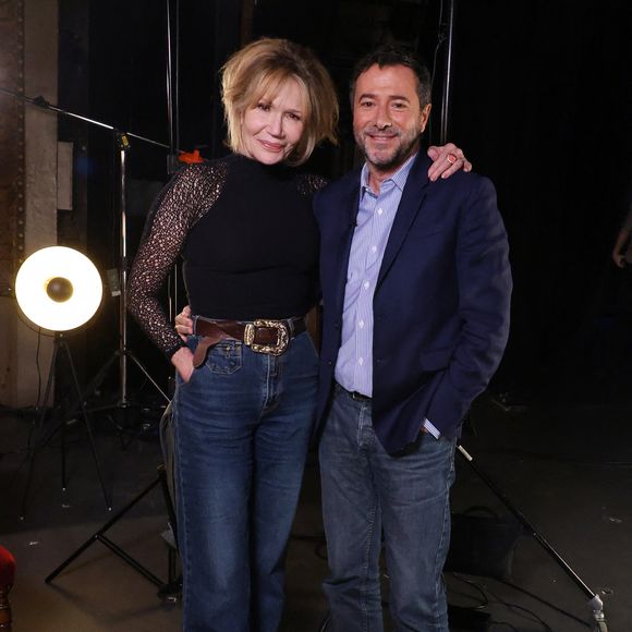 Exclusif - Clémentine Célarié lors de l'enregistrement de l'émission "Olympiascope" au théâtre Antoine, présentée par B.Montiel et diffusée le 2 mai 2025 sur Olympia TV, au théâtre Antoine à Paris, France, le 18 février 2025. © Denis Guignebourg/Bestimage