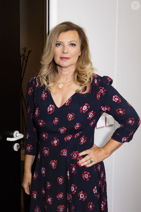 Exclusif - Valerie Trierweiler  - Backstage de l'enregistrement de l'émission "Les Grosses Têtes Prime", présentée par L.Ruquier et diffusée le 2 octobre à 21h05 sur France 2. 
© Jack Tribeca / Bestimage