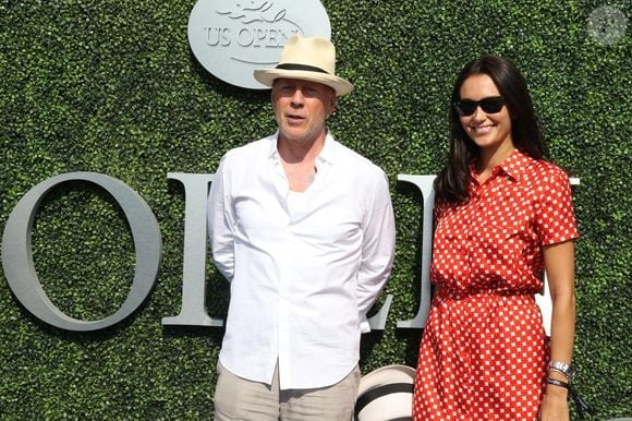 Bruce Willis et sa femme Emma lors du douzième jour de  l’US Open 2016 au USTA Billie Jean King National Tennis Center à Flushing Meadow, New York City, New York, Etats-Unis, le 9 septembre 2016. © John Barrett/Globe Photos/Zuma Press/Bestimage