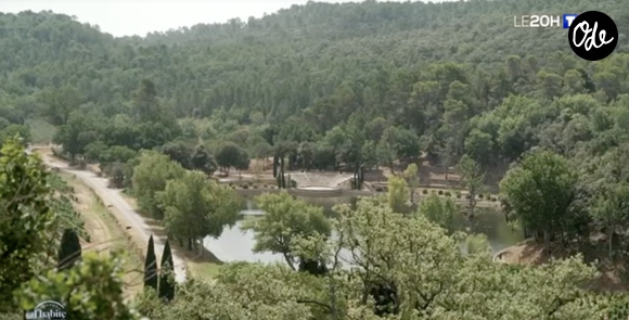 Image du château de Miraval appartenant à Brad Pitt dans le Sud de la France. Image de TF1.