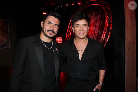 Exclusif - Valentin Laval Bertoni et Nicolas Waldorf lors de la soirée de présentation de la nouvelle revue au Artishow Cabaret à Paris le 2 juin 2025. Le cabaret fête aussi son 250 000 ème spectateur.

© Philippe Baldini / Bestimage