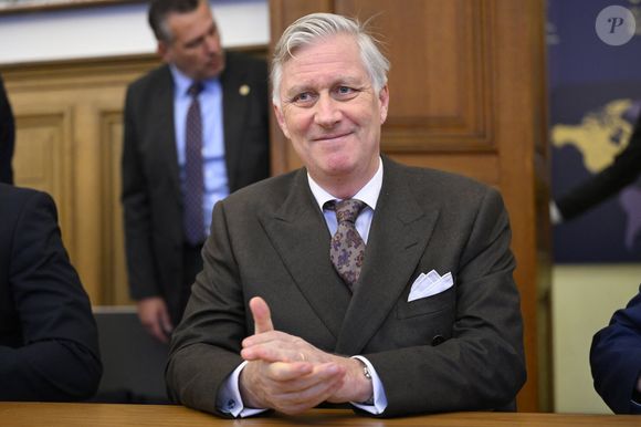 Le roi Philippe de Belgique visite l'usine FN Browning de Herstal (Belgique), le 11 février 2026.

Photo : Photonews / Bestimage
