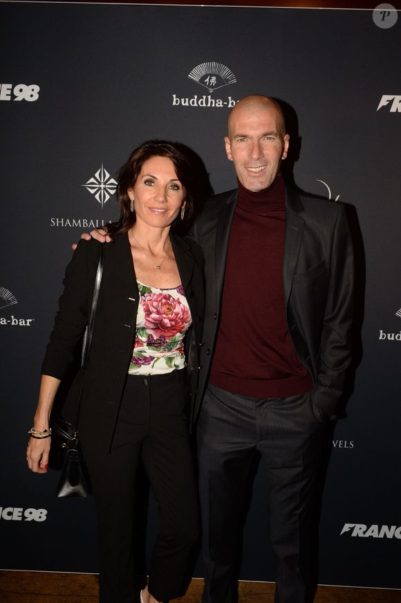 Zinedine Zidane et sa femme Véronique - A l'occasion des 20 ans de la victoire de l'équipe de France, les bleus 98 se sont rendus à un dîner organisé au Buddha Bar avec tous les joueurs et leur famille le 11 juin 2018. © Rachid Bellak/Bestimage