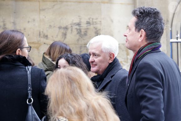 Pierre Balladur aux obsèques de Marie-Josèphe Balladur, la femme d'E.Balladur, en l'église Notre Dame de l'Annonciation à Paris, France, le 7 janvier 2026. © Jack Tribeca/Bestimage