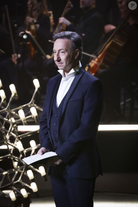 Exclusif - Stéphane Bern - à la cérémonie des 32èmes Victoires de la Musique Classique à l'Opéra de Rouen Normandie avec l'Orchestre de l'Opéra Normandie Rouen le 5 mars 2025. © Jack Tribeca / Bestimage
