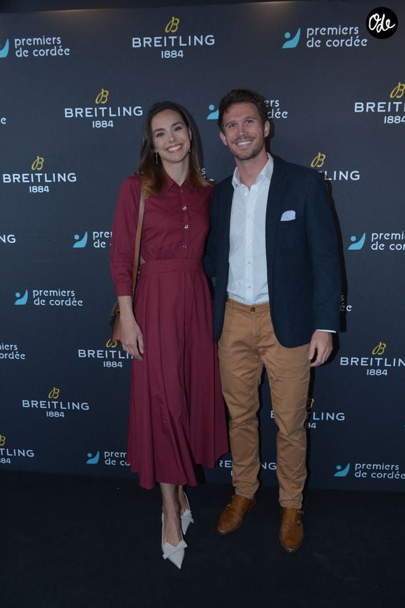 Marine Lorphelin et son compagnon Stanislas Gruau - Dîner de charité Breitling à la Samaritaine pour l’association "Premiers de Cordée" à Paris le 4 avril 2024. 

© Rachid Bellak/Bestimage