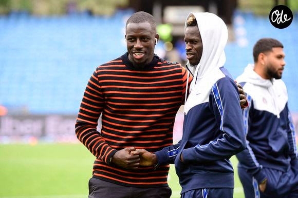 Reconnaissance terrain Benjamin MENDY (FCL), Falaye SACKO (MHSC). Montpellier Herault SC vs. FC Lorient pour la J28 de la Ligue 1 Uber Eats au Stade de la Mosson, le 7 avril 2024. Valentina Claret / Panoramic / Bestimage