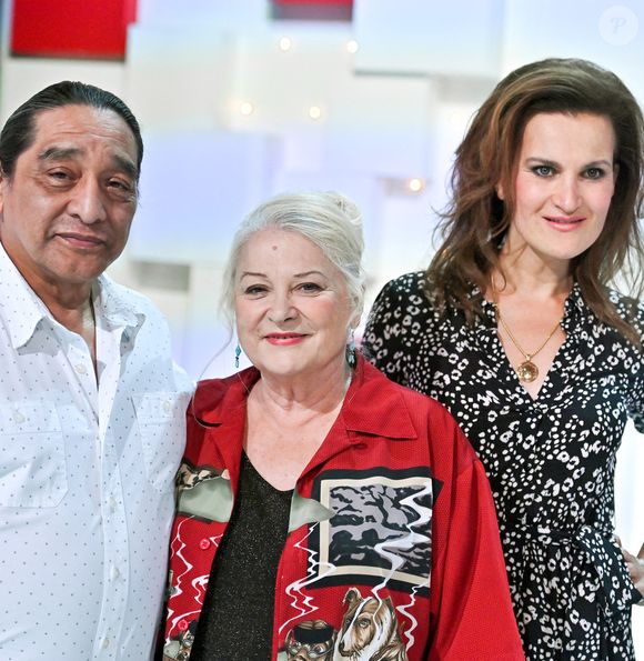 Exclusif - Georges Aguilar, Josiane Balasko et Armelle - Enregistrement de l'émission "Vivement Dimanche", présentée par M.Drucker et qui sera diffusée le 5 septembre sur France 2 © Guillaume Gaffiot / Bestimage