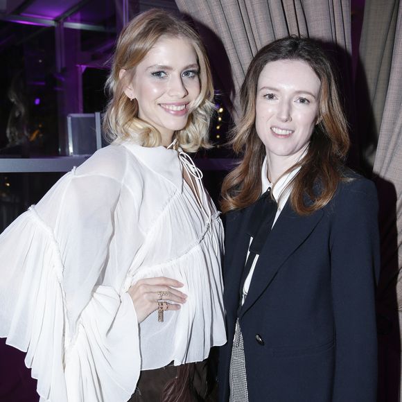 Elena Perminova et Claire Waight Keller - Dîner de la mode pour le Sidaction au pavillon d'Armenonville à Paris le 29 janvier 2015.