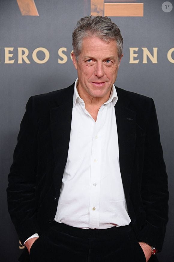 Hugh Grant au photocall de la première du film "Heretic" au cinéma Kinepolis à Madrid le 21 novembre 2024.