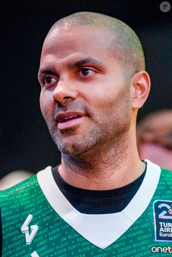 Tony Parker avant le match Lyon-Villeurbanne vs Zalgiris Kaunas, Turkish Airlines Euroleague à l'Astroballe de Villeurbanne, le 27/03/2025. © Sandrine Thesillat / PsNewz / Bestimage