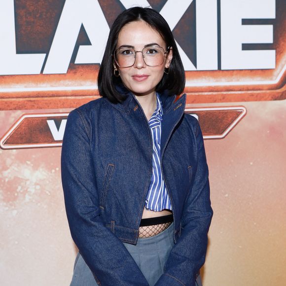 Agathe Auproux - Avant-première du film "Gardiens de la galaxie épisode 3" au Gaumont Disney village à Chessy, France, le 22 avril 2023. © Christophe Clovis / Guirec Coadic / Bestimage