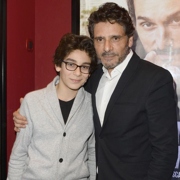 Pascal Elbé et son fils Léo - Avant-première du film "Je compte sur vous" au Publicis Cinémas à Paris le 21 décembre 2015. © Coadic Guirec / Bestimage